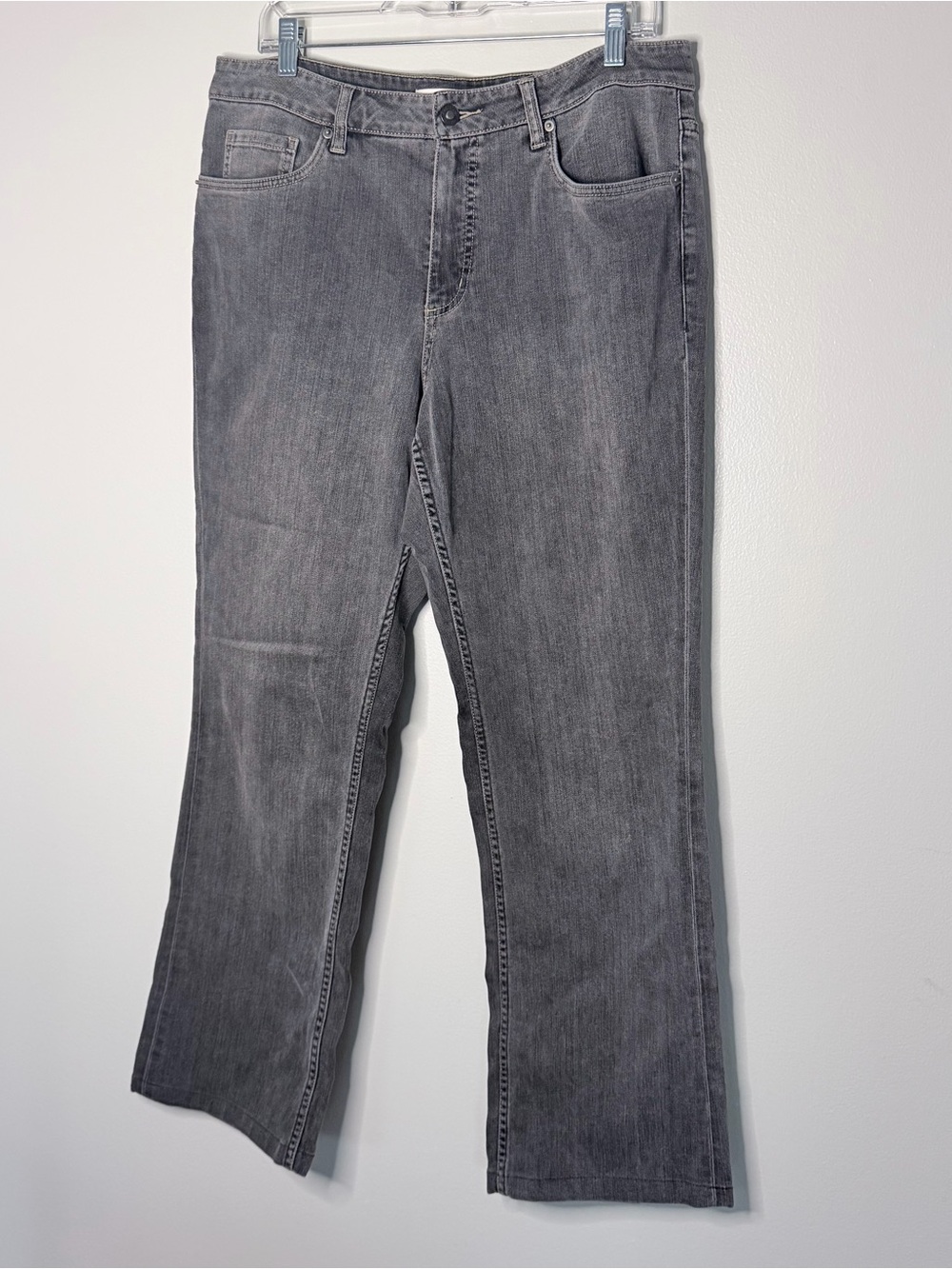 Coldwater Creek Women’s Straight Leg Jeans - Gray